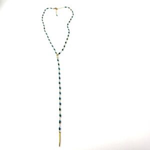 Turquoise Y Infinity Necklace
